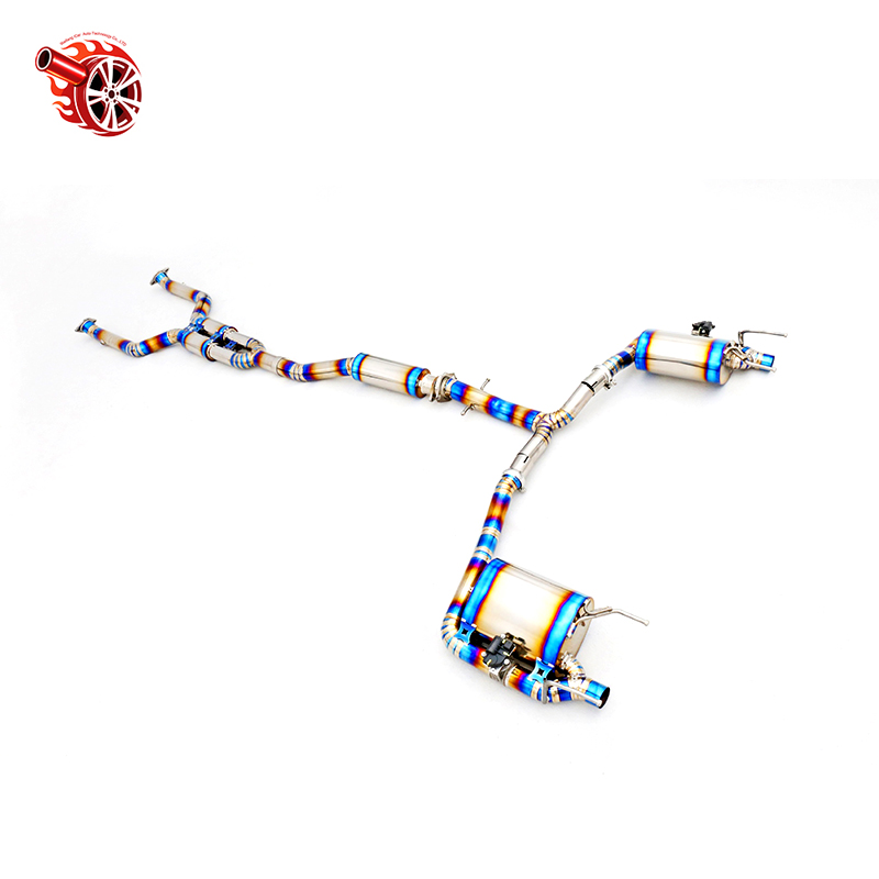 Titanium Alloy Valvetronic Muffler with Carbon Fiber Tips Sound Exhaust Pipe for Toyota Reiz 2.5L V6 Exhaust System
