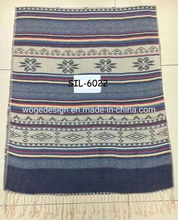 Oversize Shawl Pashmina Stole Detailed Pattern