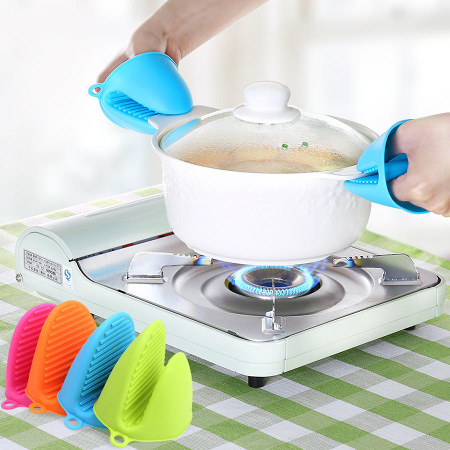 Heat Resistant Silicone Oven Mitt Gloves for Baking