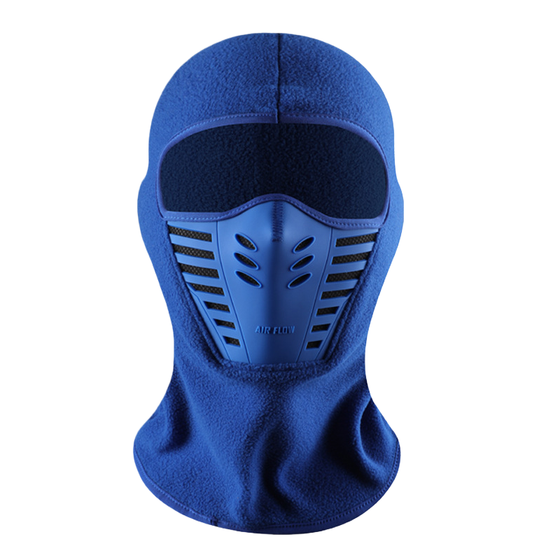 Winter Windproof Headwear Fleece Balaclava Nose Hole Face Veil Mask Breathable Ski Face Cover For Men Cycling Motorcycle