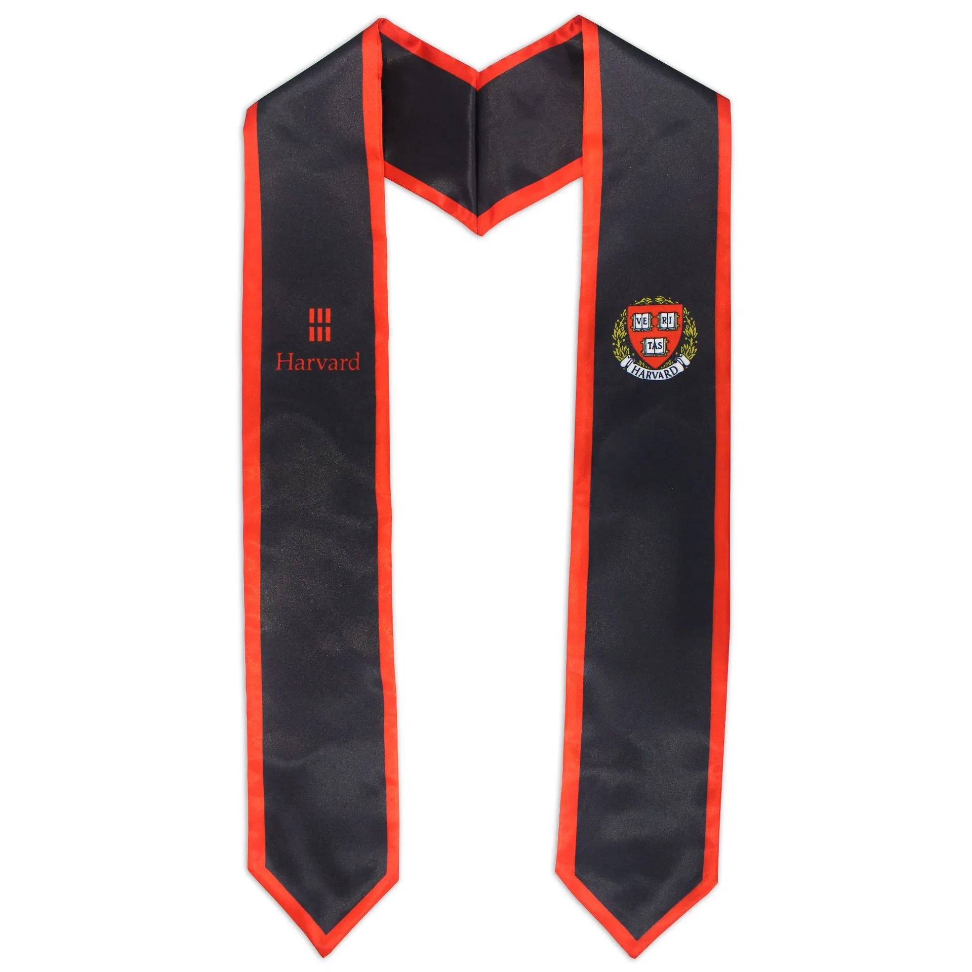 Customized High Quality Pointed V-Shaped Ribbon Graduation Stole