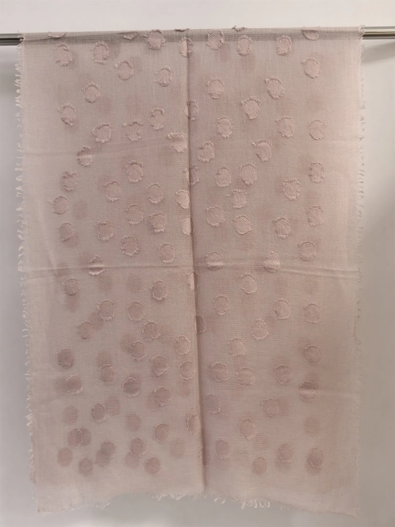 Cashmere Wool DOT Jacquard Thin Shawl