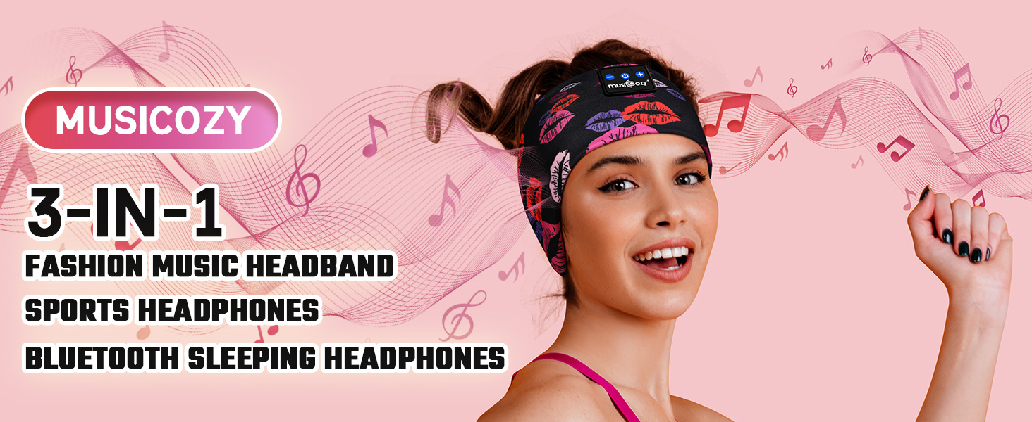 Wireless Music Headwrap Wide View