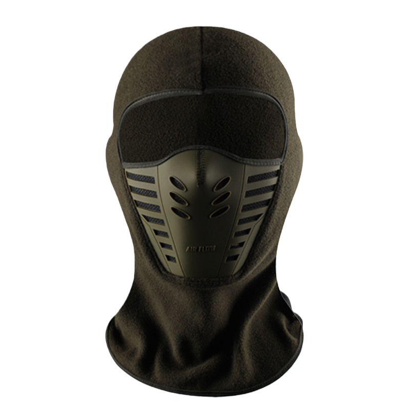 Winter Windproof Headwear Fleece Balaclava Nose Hole Face Veil Mask Breathable Ski Face Cover For Men Cycling Motorcycle