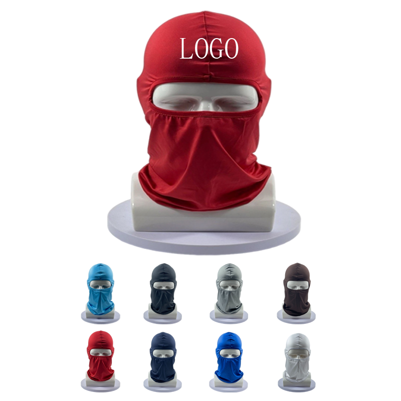 Custom Print Logo Unisex 100% Cotton Plush JDVIP Ski Mask Balaclava Solid Color Sports Cycling Motorcycle Fishing Business