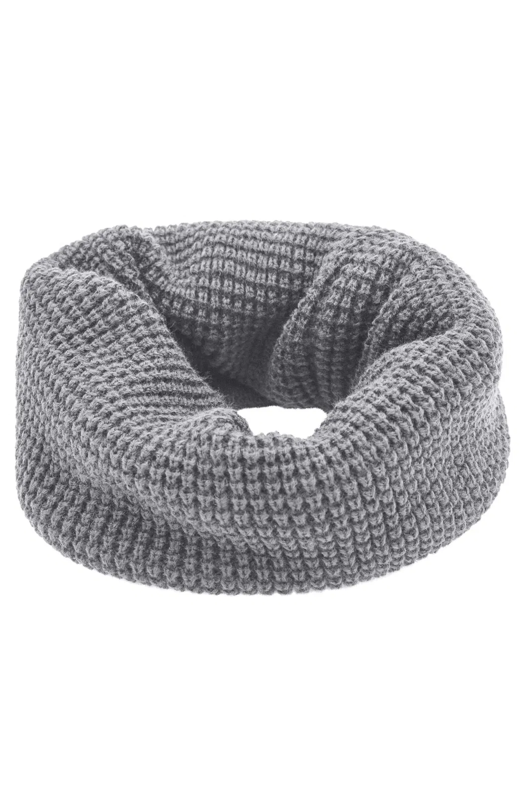 100% Acrylic Knitted Loop Around Neck Comfortable Scarf Ladies Long Acrylic Infinity Ombre Striped Snood for Winter