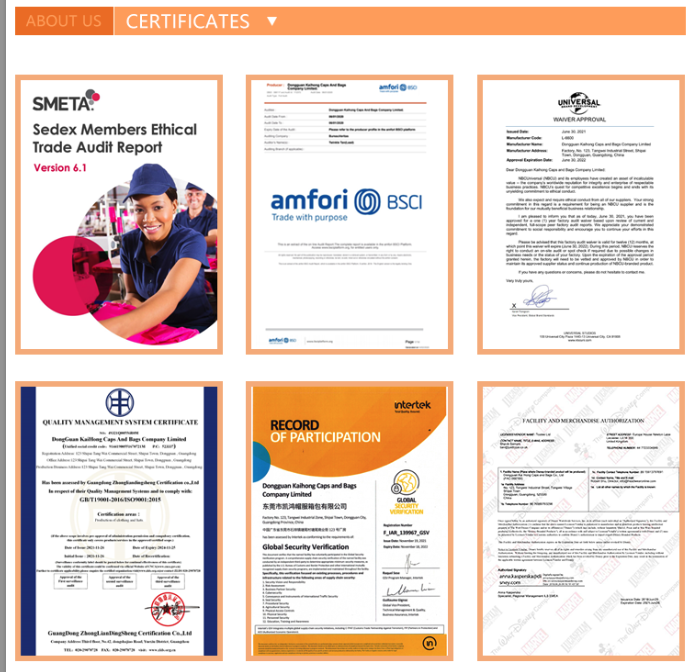 Certifications