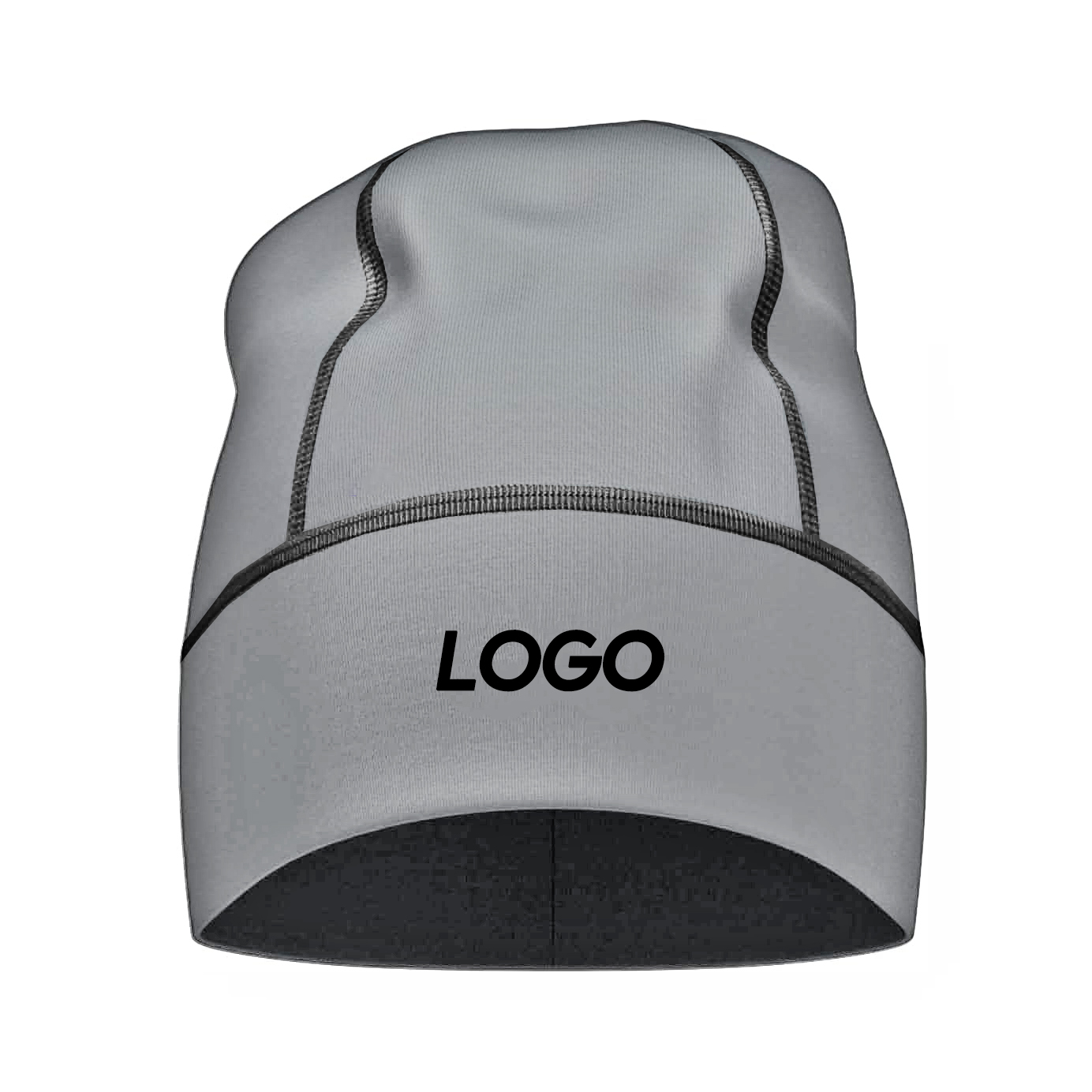 Custom logo Skull Caps Knitted Beanies Satin Lining Running Beanie Hats for Outdoors