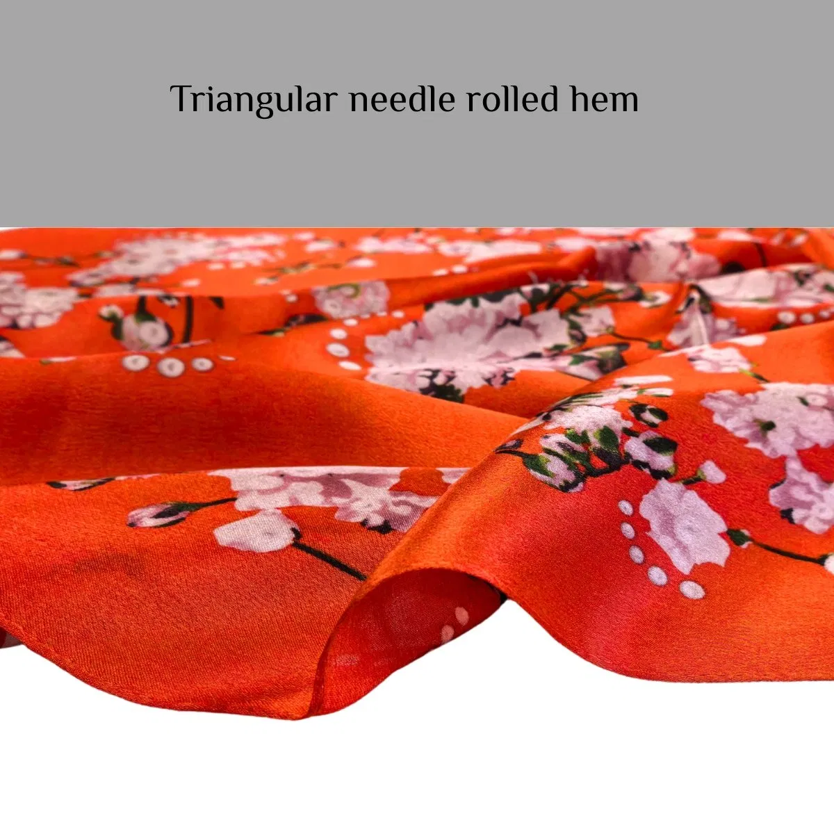 Mulberry Silk Printed Hijab Scarf Muslim Headband Lady Shawl Fashion Tudung Snood