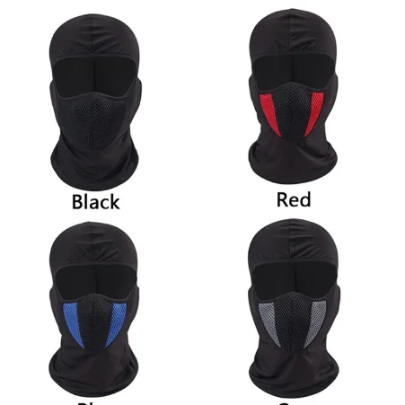 Breathable Balaclava Motorcycle Full Face Mask Motorbike Cycling Bike Mask Motocross Helmet Hood Moto Riding Neck Face Mask