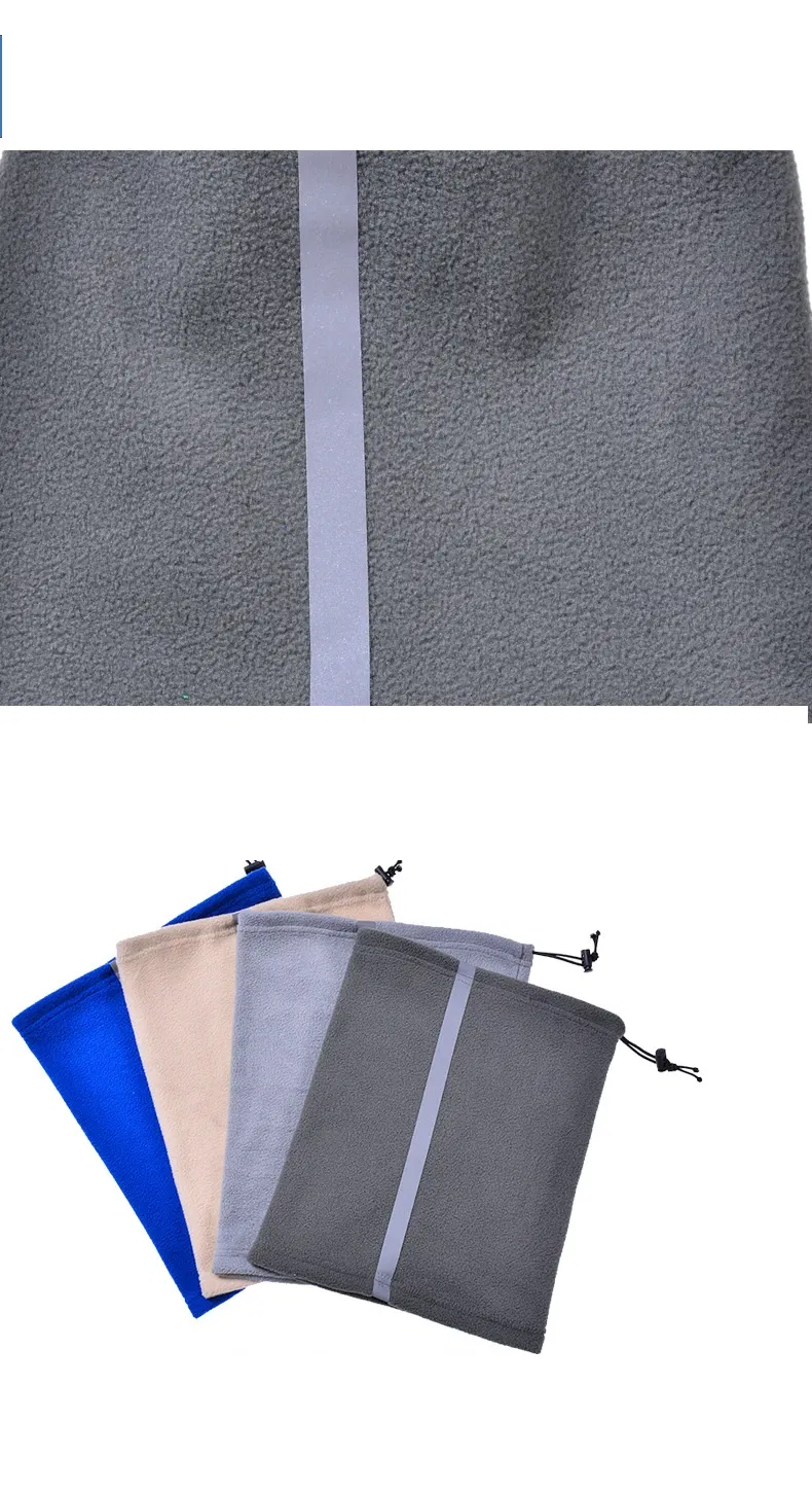 Reflective Strip Drawstring Half Face Neck Wamer/Tube /Snood