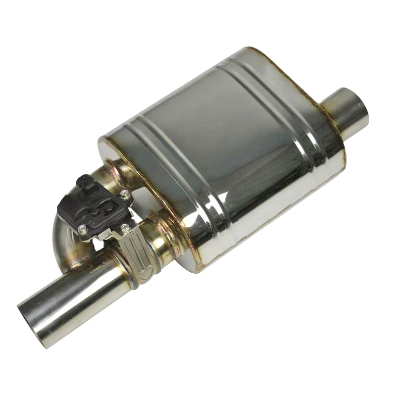 Universal Tip 2.5" Adjust Sound Value Muffler With Exhaust Valve