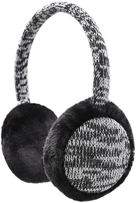 Kids Cute Knit Earmuffs Winter Warm Adjustable Ear Warmers for Boys Girls