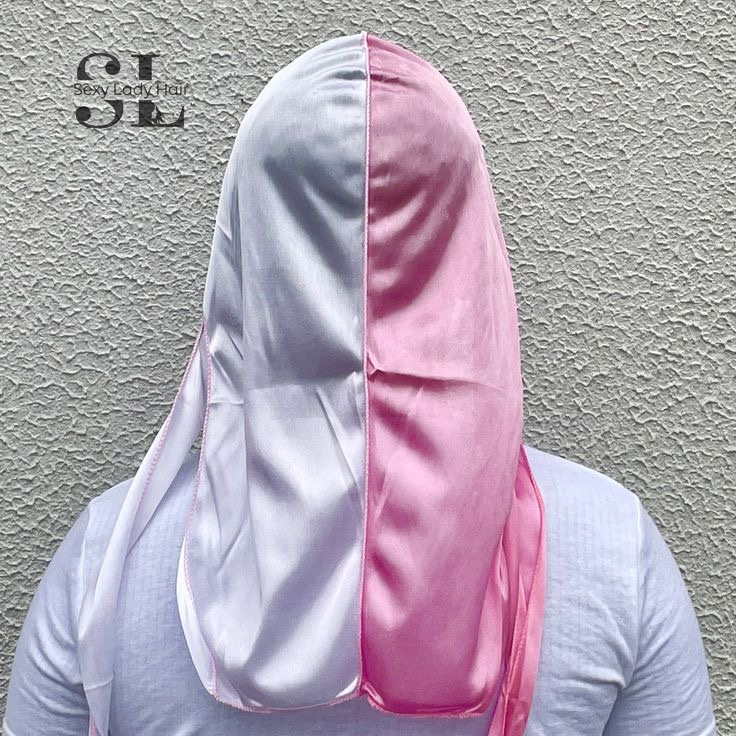 Custom Unisex Headwraps Du Rags Durag Caps Long Tail Wide Straps Silky Durag for Men Women 360 Wave Braids