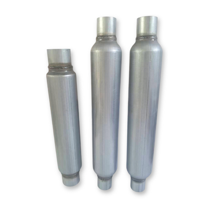 Jinwo Universal Customized Galvanized Steel Muffler 2.5" X 18" 1.5mm Thickness Smooth Finish with 2-Year Warranty