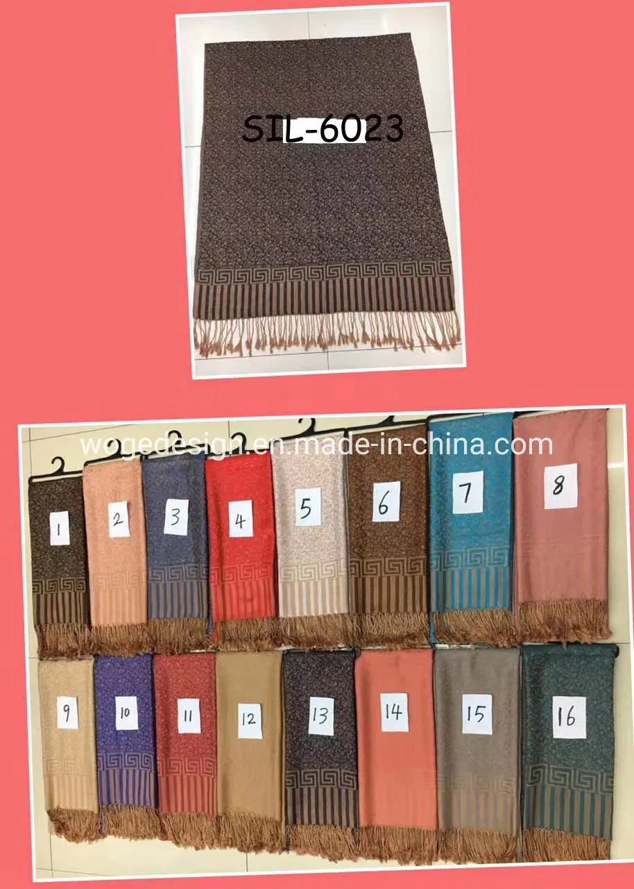 Oversize Shawl Pashmina Stole Gray Style