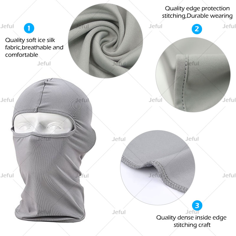 Wholesale Breathable Full Face Cover Mask Custom Logo Outdoor Windproof Sports Cycling Motorcycle Ski Balaclava
