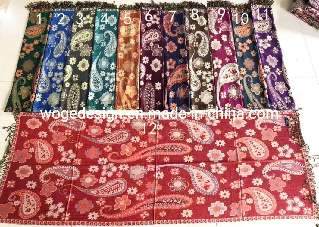 Ladies Jacquard Pashmina Stole 8