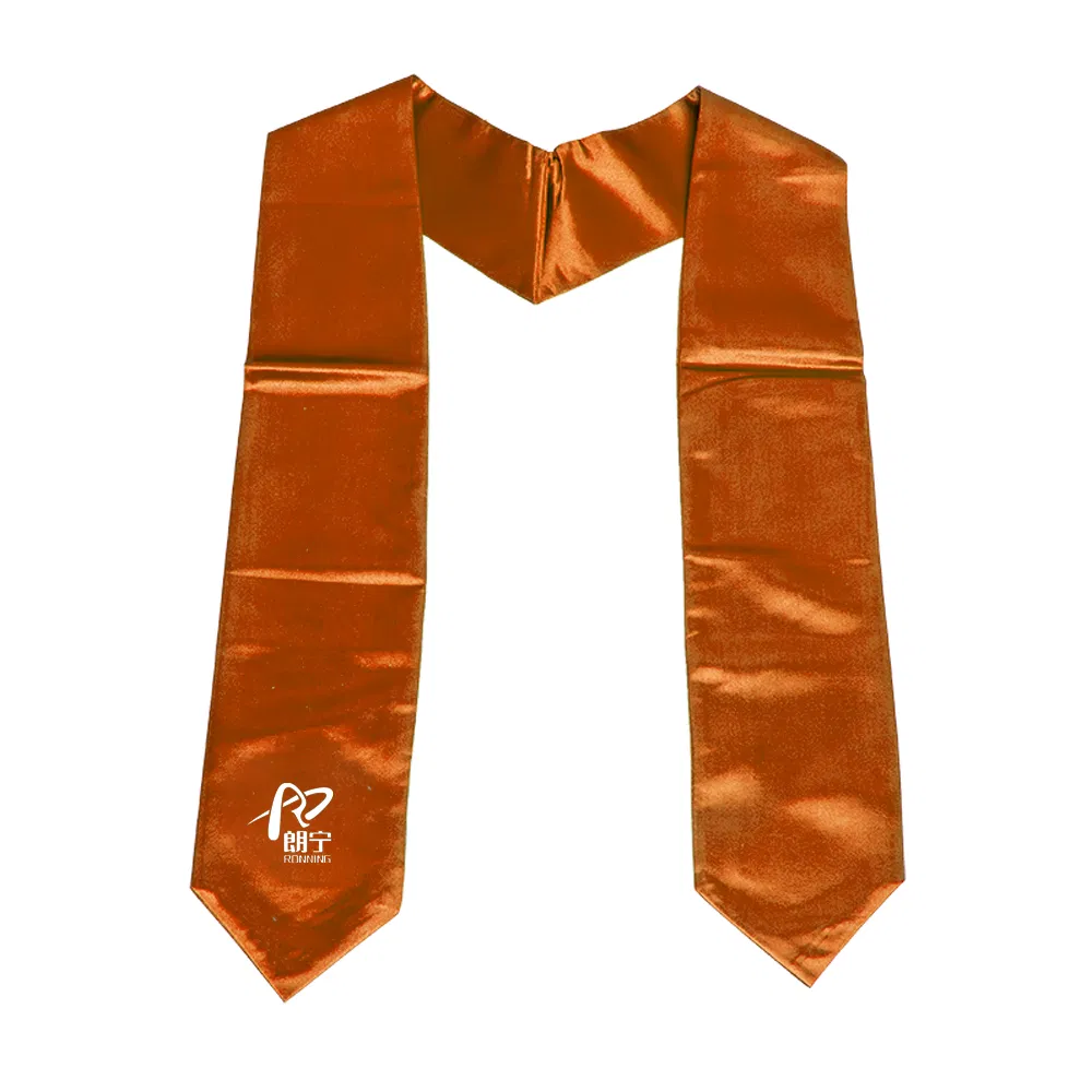 Stylish Embroidered Graduation Stole with Customizable Satin Fabric