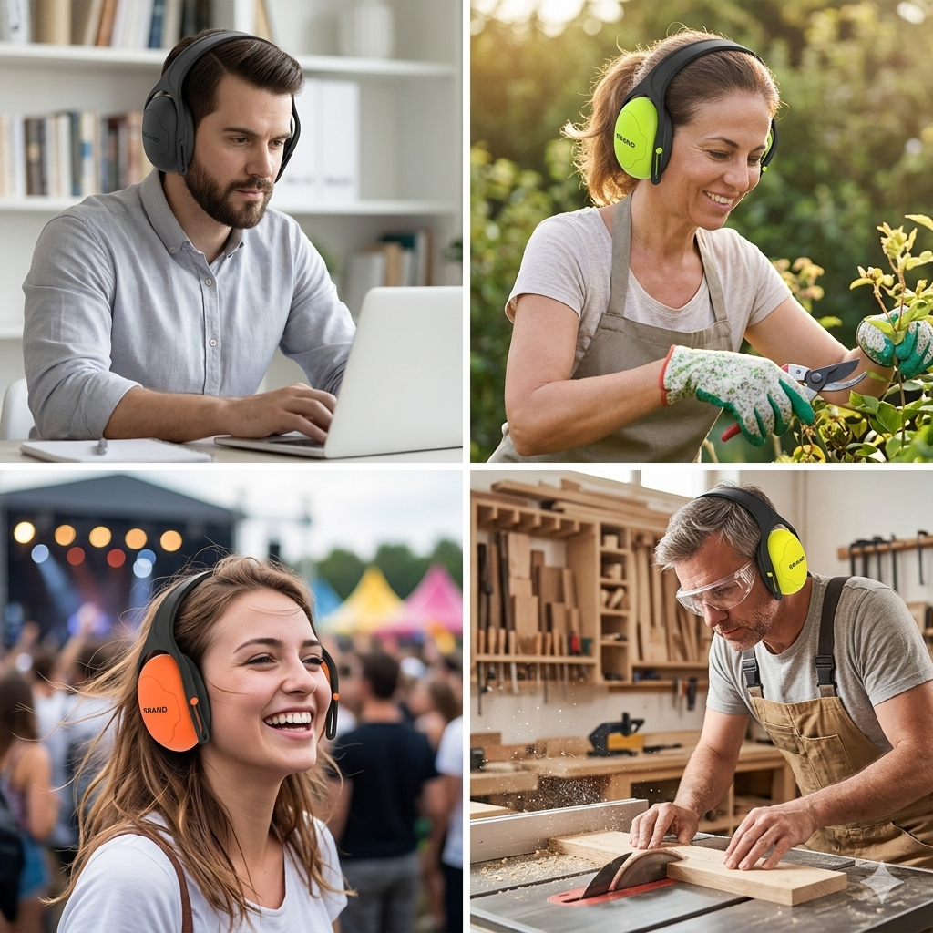 C10 Professional Hearing Protection Earmuffs Noise Cancelling Safety Ear Muffs for Industrial Construction Shooting Study