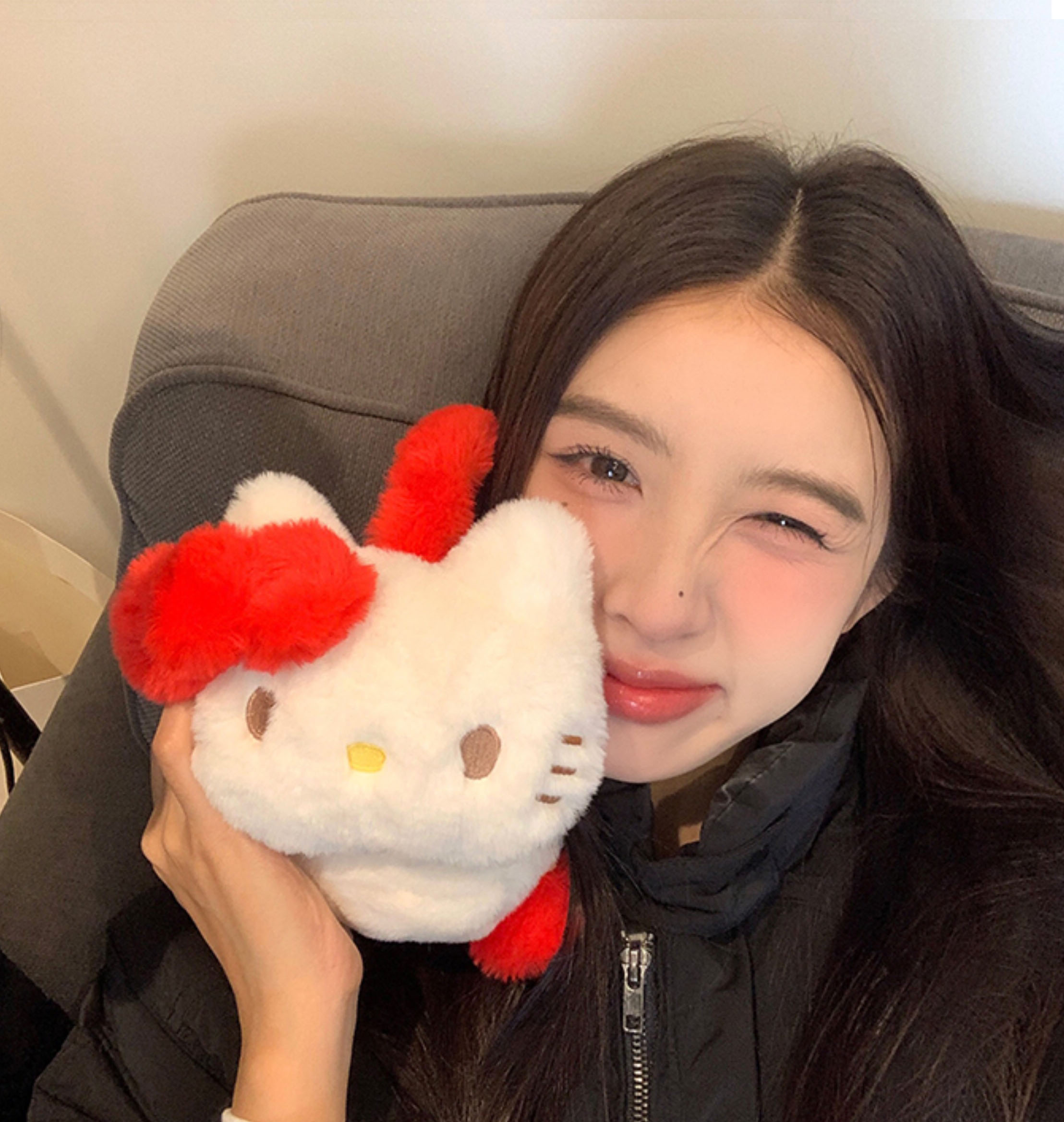 High Quality Cute Kid Plush Ear Muff Hello Accessories Kitty Warm Cute Student Ear Cover Ear Muffs Winter Kids