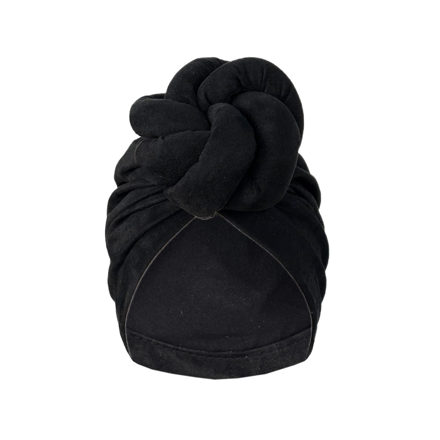 Wholesale New Solid Color Hair Turban 3D Braided Knot Design Head Wrap Fashion Large Head Scarf for Women