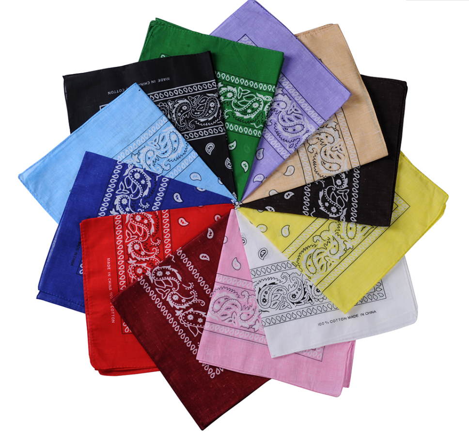 Cheap Cotton Bandana Headwrap Cotton Square Scarf