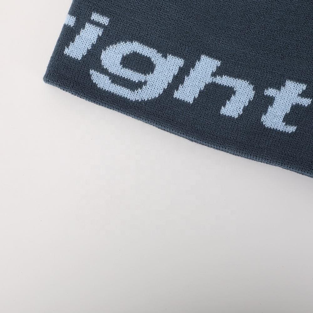 Wholesale Custom Woven Label Hat Unisex Acrylic Plain Cap Dyed Embroidery Knitted Ribbed Gorras High Quality Winter Ski Beanie