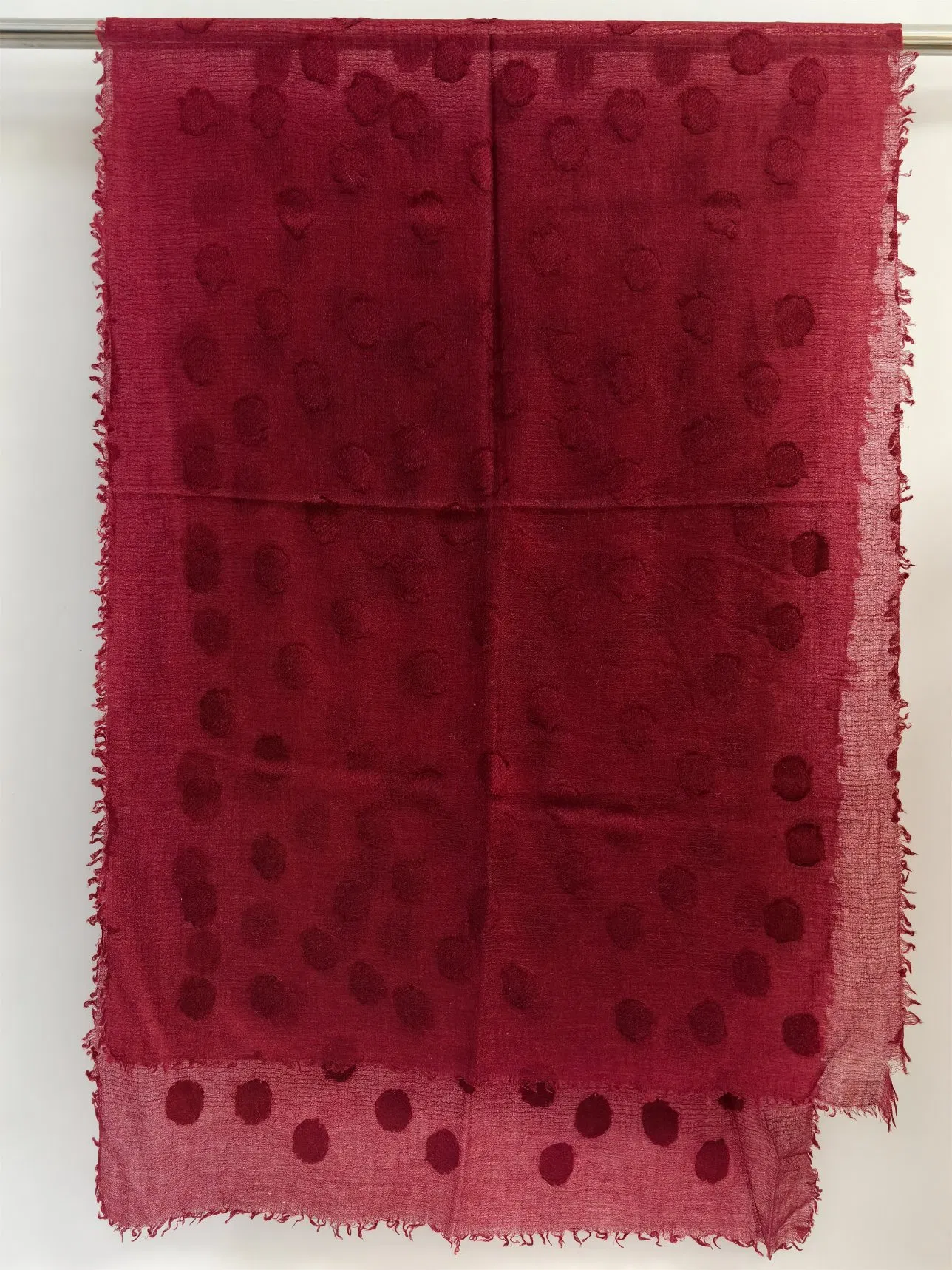 Cashmere Wool DOT Jacquard Thin Shawl