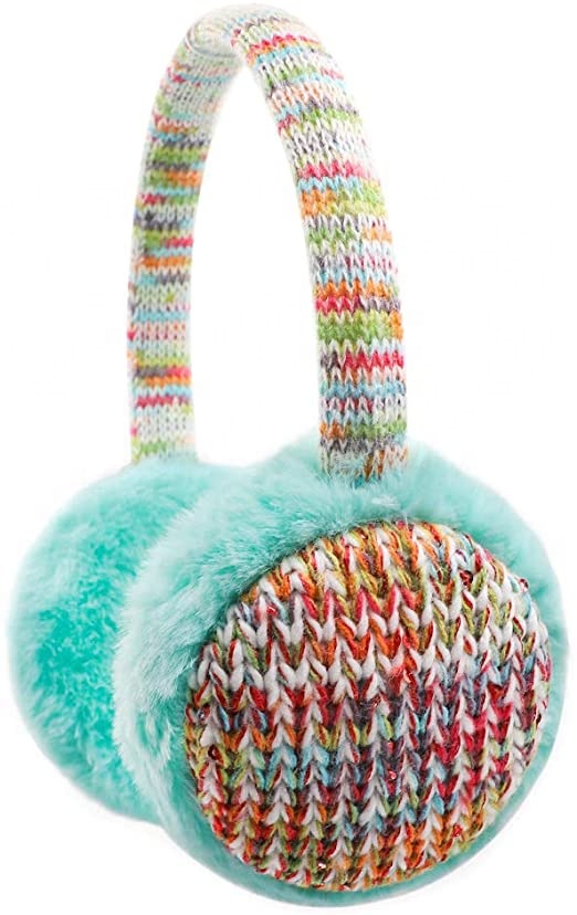 Kids Cute Knit Earmuffs Winter Warm Adjustable Ear Warmers for Boys Girls