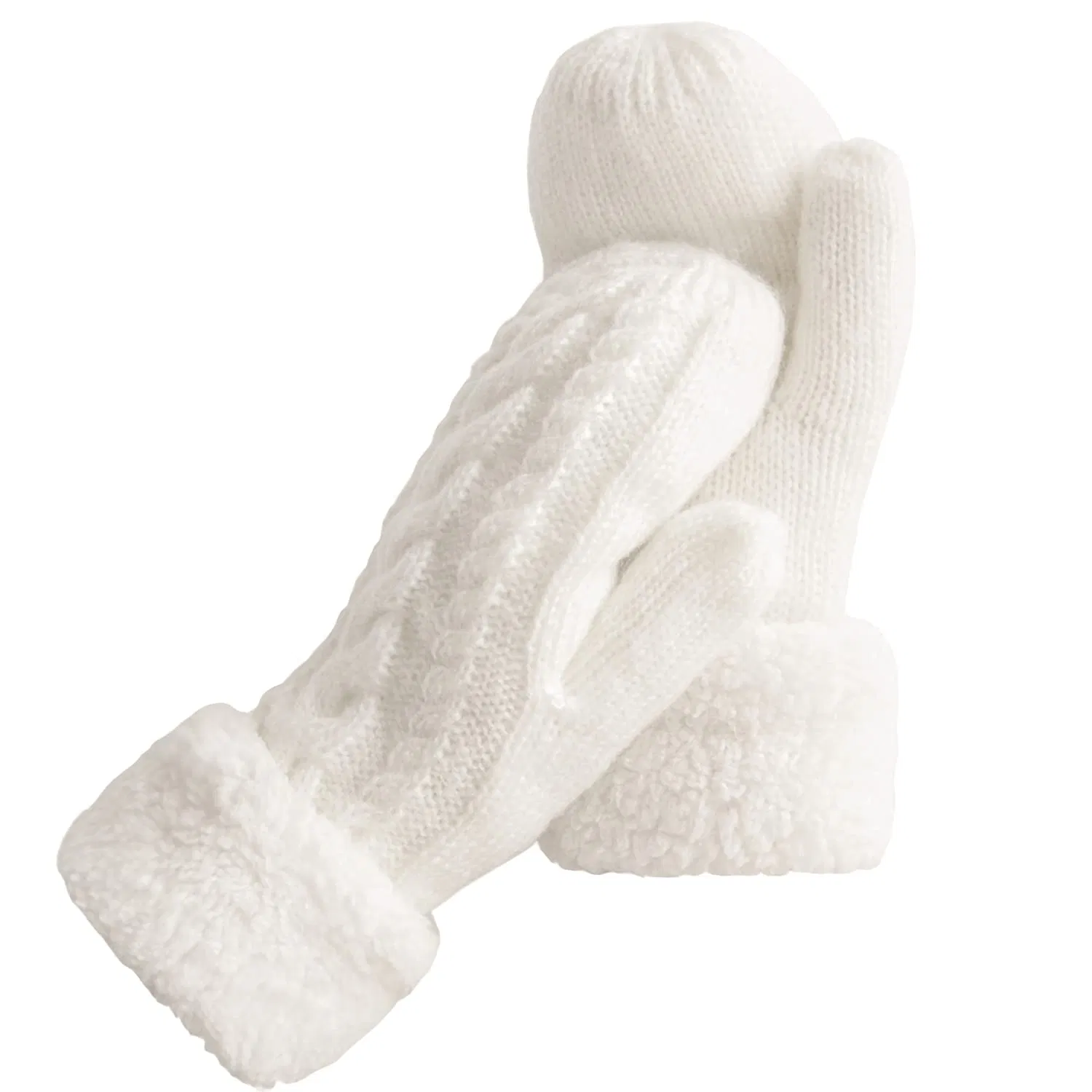 Brands Officially Licensed Factory Cross Border Autumn Winter Knitted Wool Gloves Outdoor Windproof Warm Thick Adult Mittens
