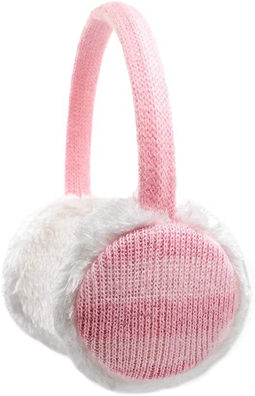 Kids Cute Knit Earmuffs Winter Warm Adjustable Ear Warmers for Boys Girls