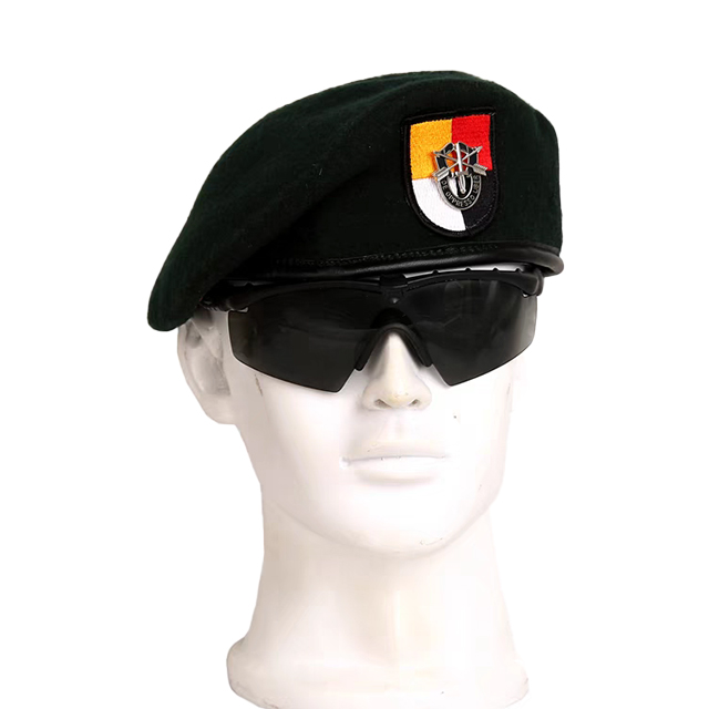 Factory Custom Embroidery Logo Men Tactical Wool Berets High Quality Leather Sweatband Vintage School Kids Child Beret for Women