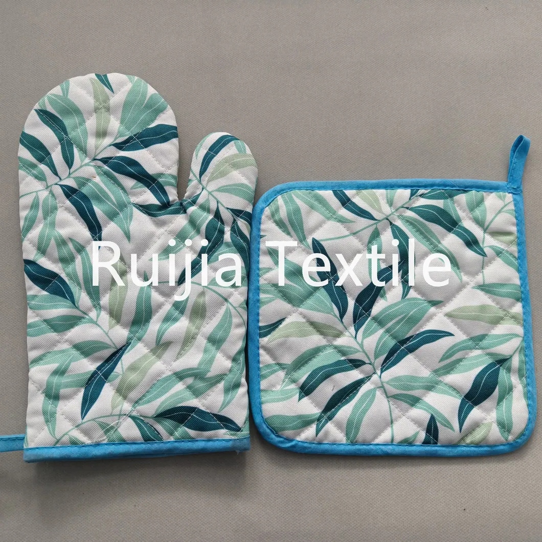 Kitchen Oven Mitts and Potholder Style 3