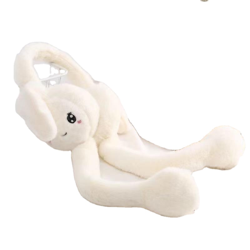 New Fashion Moving Earmuffs Foldable Children Women Faux Fur Winter Warm Earmuffs Airbag Moving Ears for Winter Warm Outfits