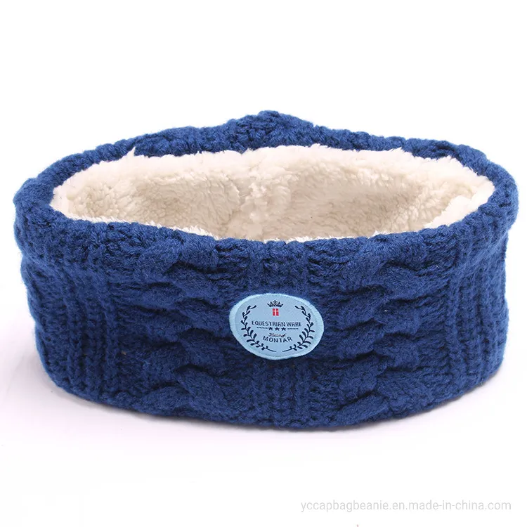 Custom Acrylic Thicker Winter Warm Cable Beanie Neckwarmer Snood Set