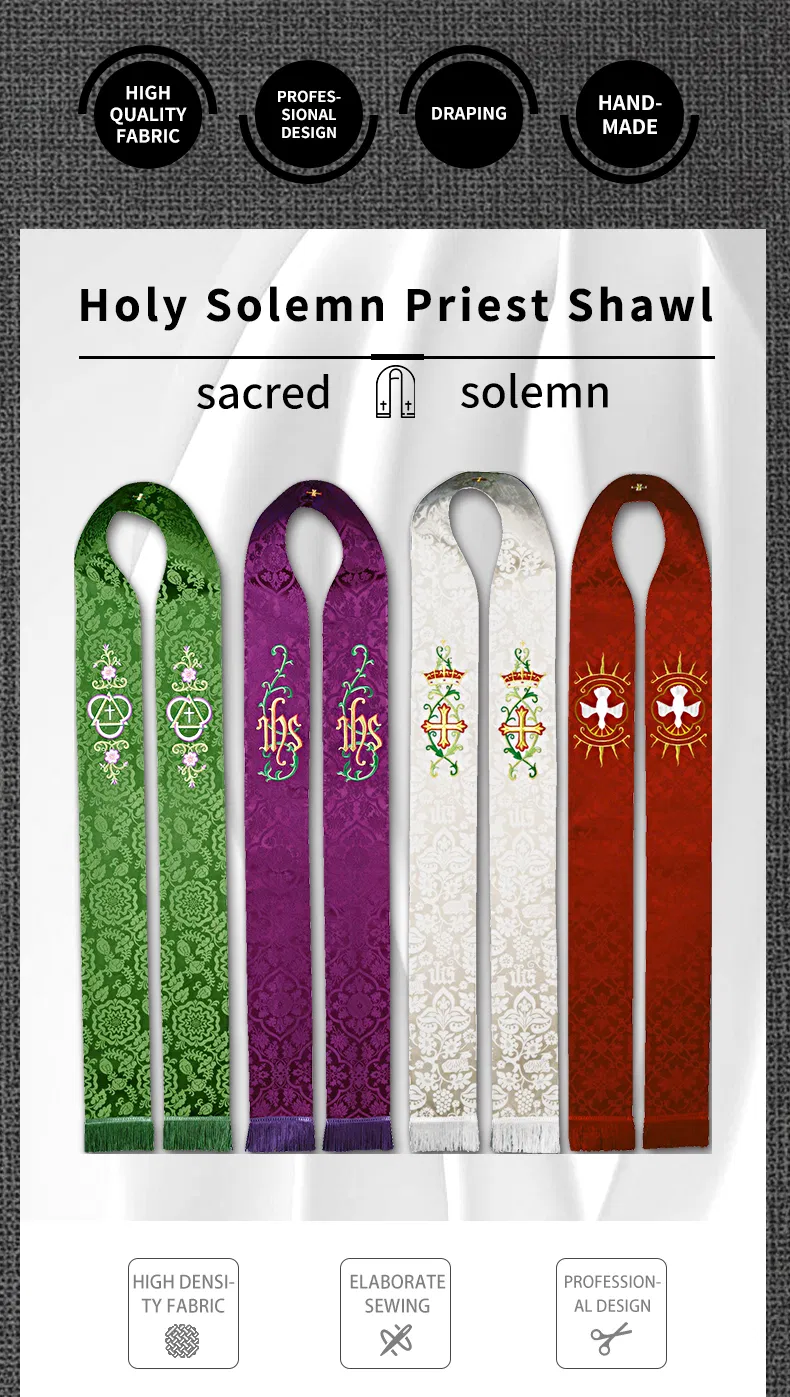 Custom Clergy Stole with Design