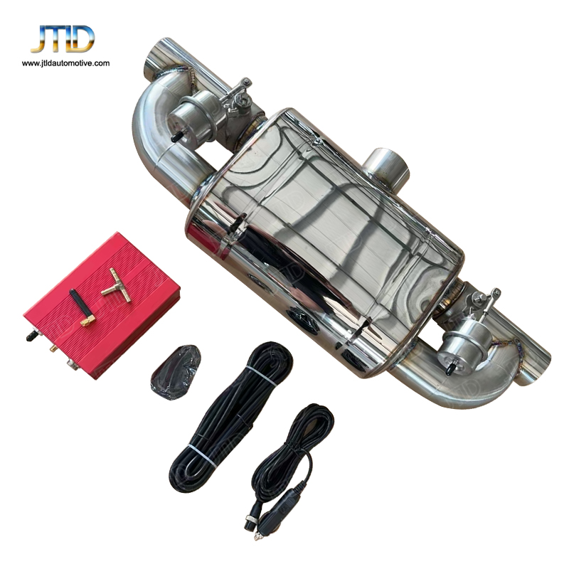 Wholesale 2.5inch 3inch 201 SS Exhaust Muffler Dual Outlet T Type Muffler with Valve Cutout Remote Controller