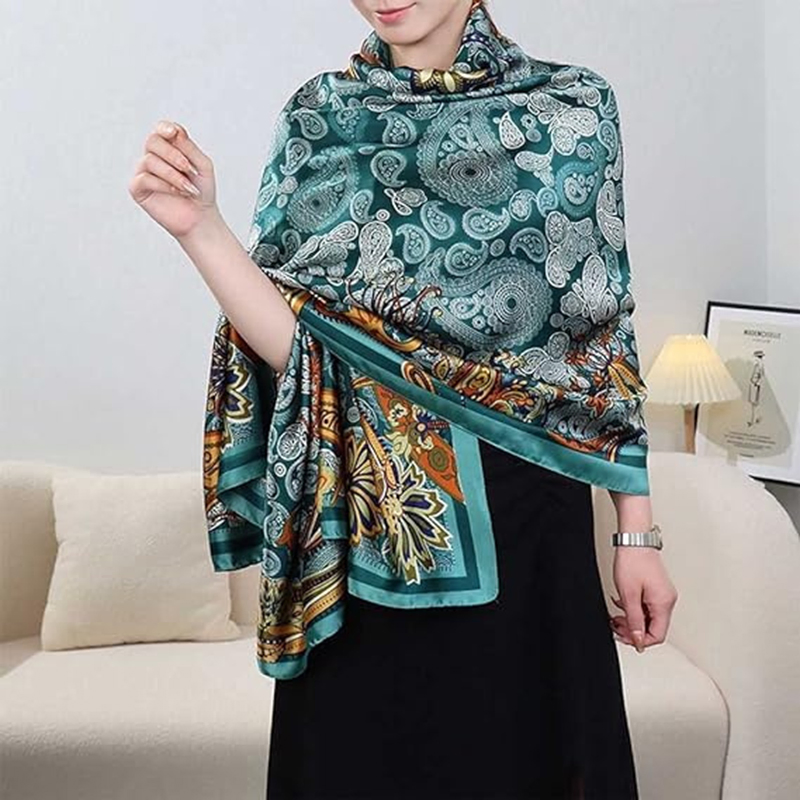 Digital Printed Silk Shawl for Ladies