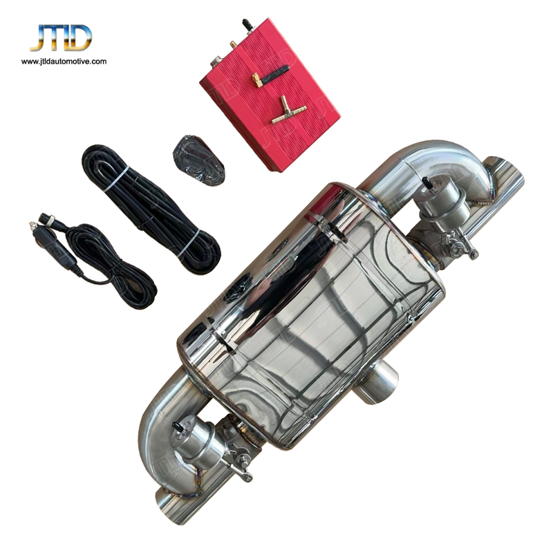 Wholesale 2.5inch 3inch 201 SS Exhaust Muffler Dual Outlet T Type Muffler with Valve Cutout Remote Controller