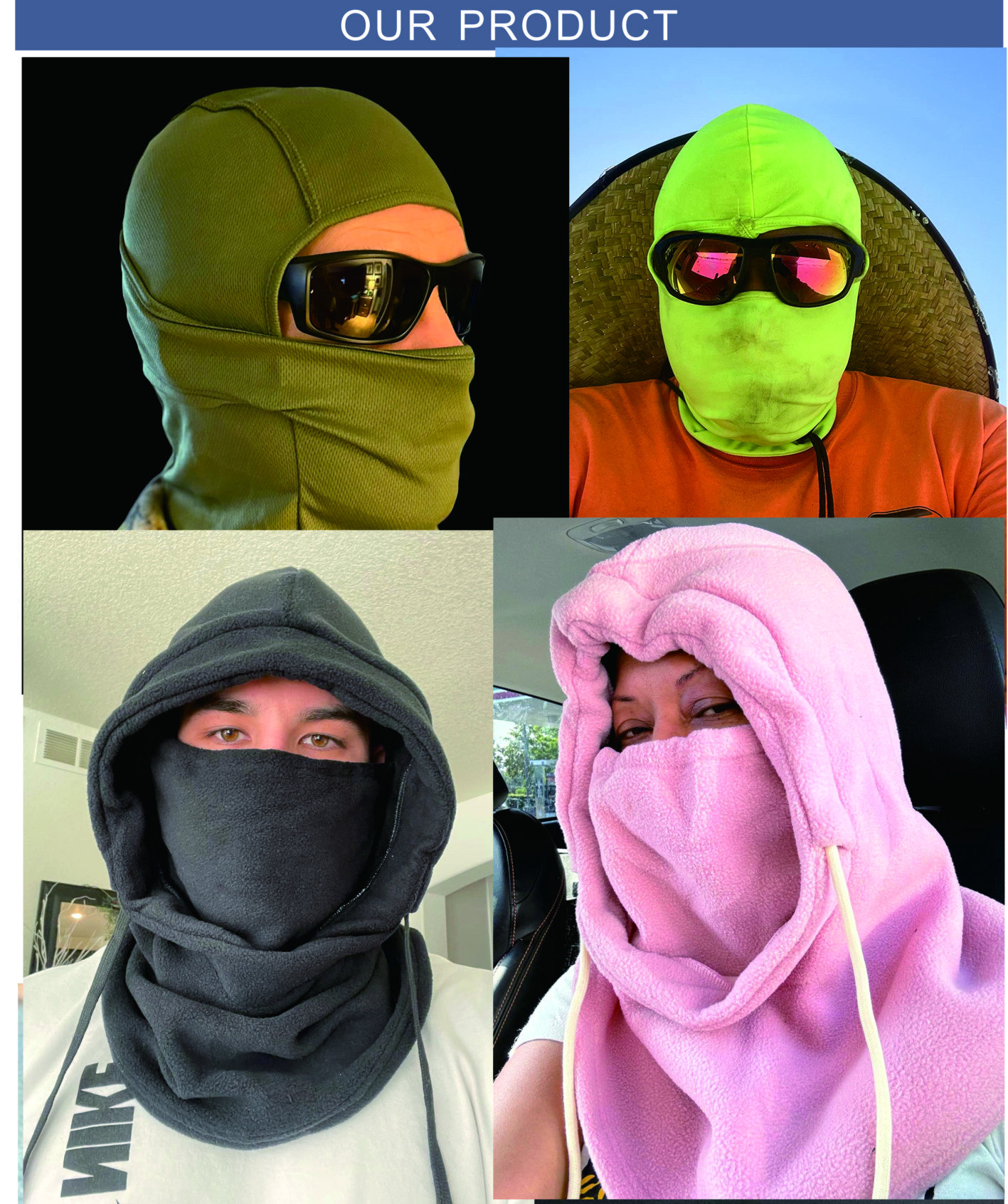 Balaclava Face Cover Shiesty Mask UV Protector Lightweight for Motorcycle Snowboard