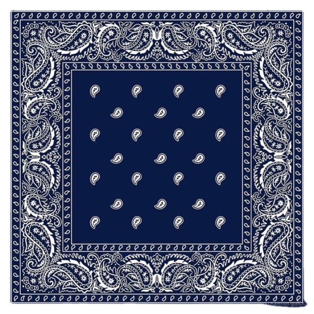 Wholesale Promotion in Stock Fabulous Design Blue Multi Colors Headwear Scarf Cotton square Amazing Trendy Bandana Wear Bandana
