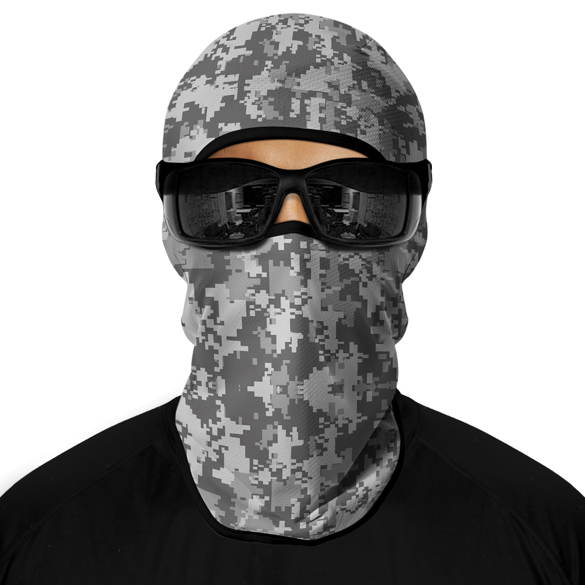 Unisex 100% Polyester Camo Cycling Balaclava Nik Ski with 1Hole Face Mask for Sports Fishing Colorful Men's Balaclava