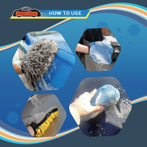 Microfiber Chenille Car Wash Cleaning Mitt