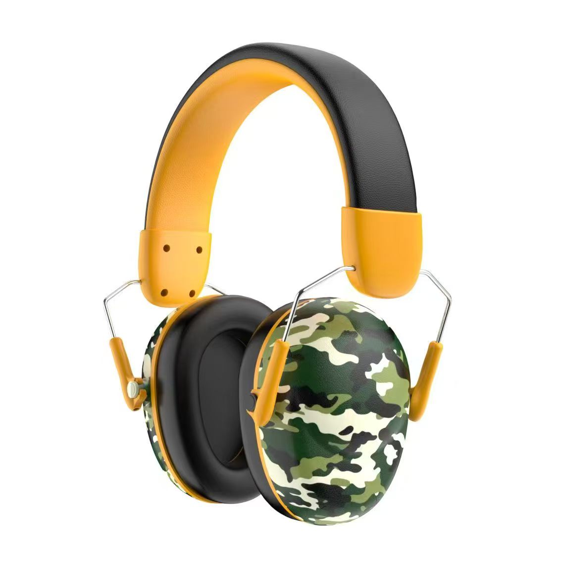 Safety ANSI 29dB Foldable Over-ear Metal Headband ENC Noise Cancelling Ear Protection Muffs for Kids