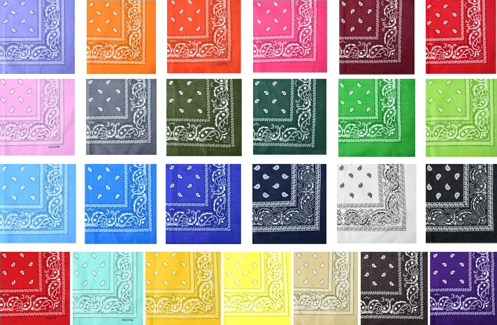 Navy Blue Paisley Bandana