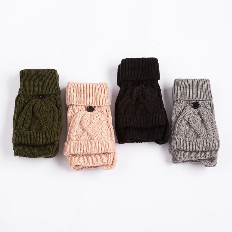 Cozy Thermal Fingerless Mittens for Women - Perfect Winter Accessory