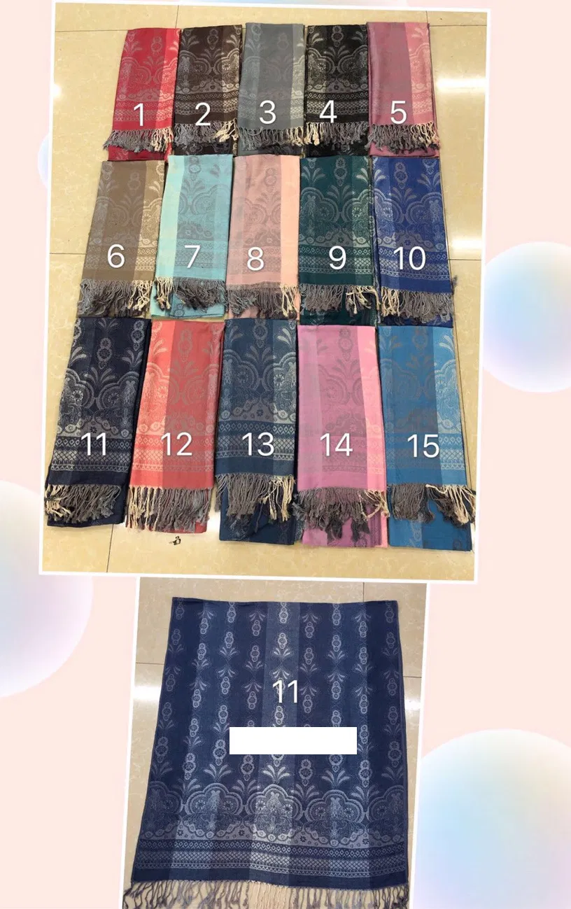 Hot Sold Factory Bulk Elegant Silk Smooth Feeling Oversize Shawl Pashmina Stole