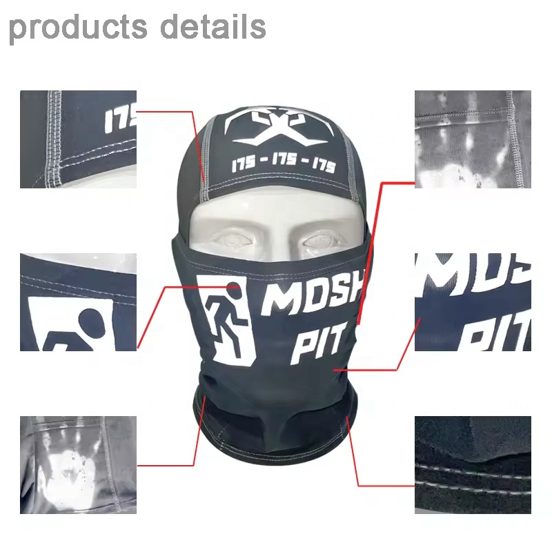 Custom Logo Balaclava Ski Mask Heat Temperature Sensitive Breathing Reactive Color Changing for Daily Use and Travel