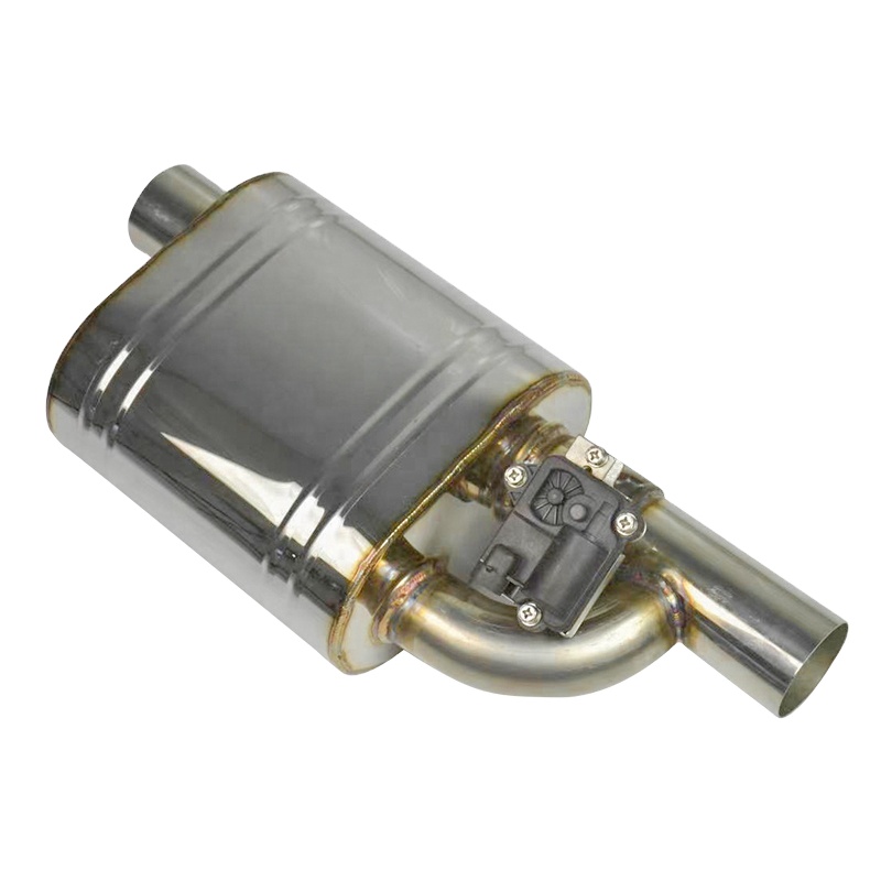 Universal Tip 2.5" Adjust Sound Value Muffler With Exhaust Valve